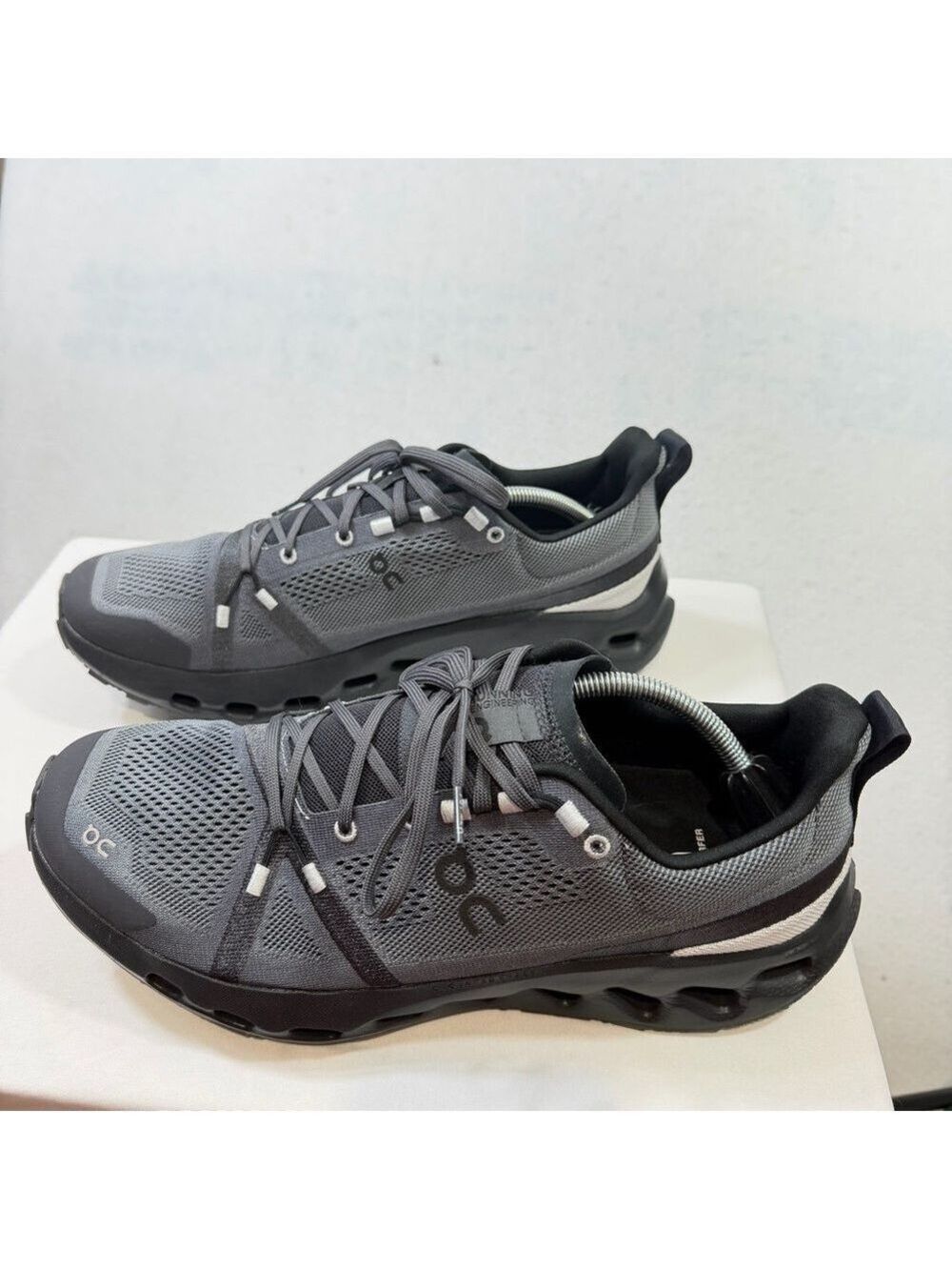 On Cloud Cloudsurfer Iron Glacier Grey Black Athletic Running Shoes Men 12.5 EUC